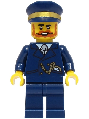Railway Station Manager - Dark Blue Suit and Cap