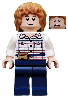 Gray Mitchell - White Shirt, Dark Blue Legs