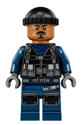 ACU Guard - Male, Black Knit Cap, Medium Nougat Head