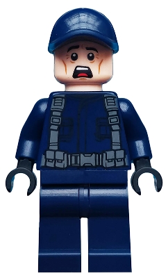 ACU Guard - Male, Dark Blue Cap, Light Nougat Head, Scared