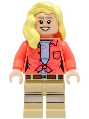 Dr. Ellie Sattler - Coral Shirt, Hair over Shoulder