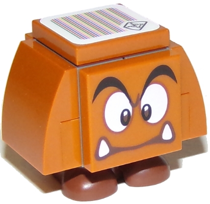 Goomba (Dark Bluish Gray Interior Pieces) - Neutral