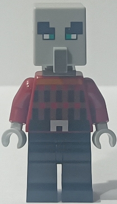 Illager (Pillager) - Narrow Eyes, Dark Bluish Gray Neck Bracket