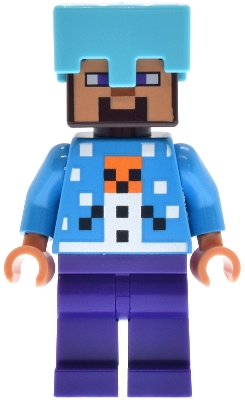 Steve - Holiday Snow Golem Sweater, Medium Azure Helmet