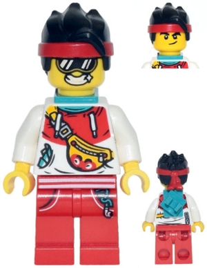 Monkie Kid - Tourist Outfit, Dark Turquoise Neck Bracket and Clip