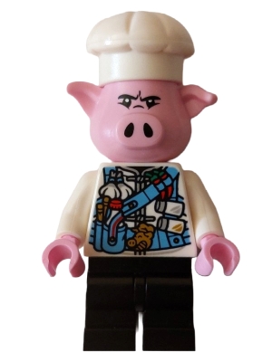 Pigsy - Medium Blue Utility Harness with Pig Head Buckle, Black Medium Legs