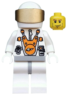 Mars Mission Astronaut with Helmet and Cheek Lines