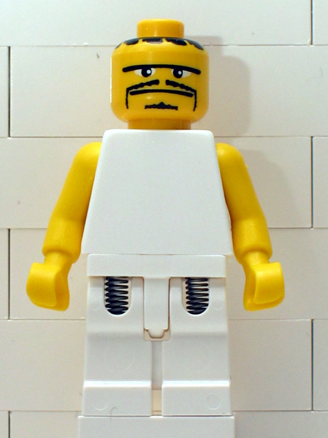 NBA Player White Torso, White Legs #3