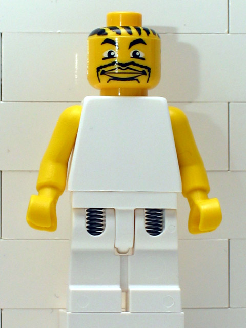 NBA Player White Torso, White Legs #5