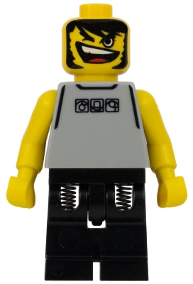 Basketball Street Player, Light Gray Torso and Black Legs