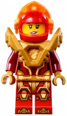Macy Halbert - Trans-Neon Orange Visor, Pearl Gold Armor