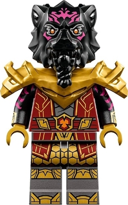 Lord Ras - Dark Red Robe, Pearl Gold Shoulder Armor