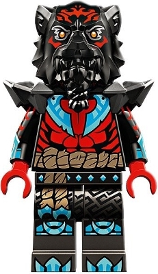 Lord Ras - Red Markings and Muscles, Pearl Dark Gray Shoulder Armor