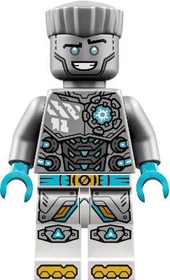 Zane - Dragons Rising, Flat Silver Torso, Smile