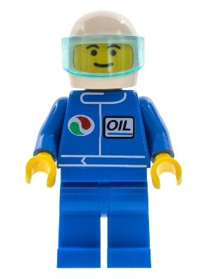 Octan - Blue Oil, Blue Legs, White Helmet, Trans-Light Blue Visor