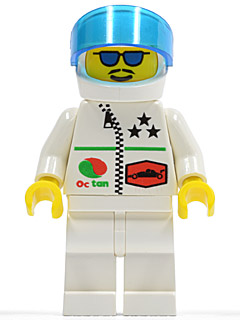 Octan - Stars, White Legs, White Helmet, Trans-Dark Blue Visor