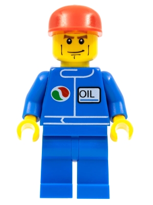 Octan - Blue Oil, Blue Legs, Red Cap, Chin Dimple