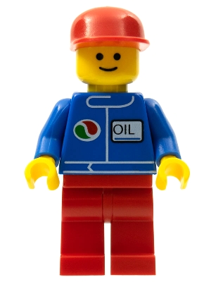 Octan - Blue Oil, Red Legs, Red Flat Cap