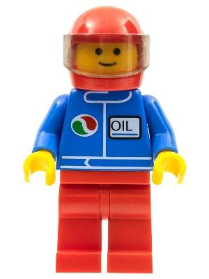 Octan - Blue Oil, Red Legs, Red Helmet, Trans-Brown Visor