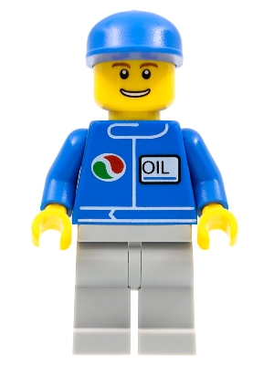 Octan - Blue Oil, Light Bluish Gray Legs, Blue Cap