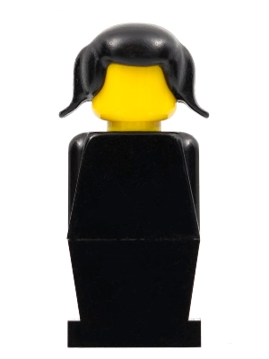LEGOLAND - Black Torso, Black Legs, Black Pigtails Hair