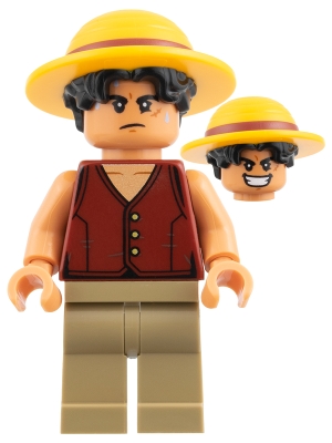 Monkey D. Luffy, Hat, Dark Tan Legs