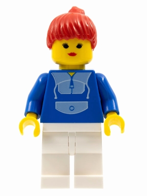 Jogging Suit - White Legs, Red Ponytail Hair