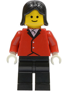 Red Riding Jacket - Black Legs, Black Female Hair
