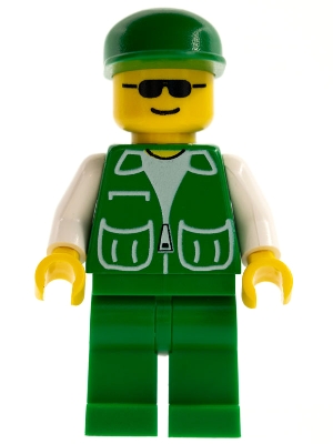 Jacket Green with 2 Large Pockets - Green Legs, Green Cap