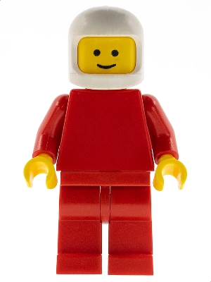 Plain Red Torso with Red Arms, Red Legs, White Classic Helmet