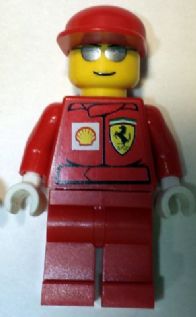 F1 Ferrari Engineer - with Shell Torso Stickers, White Hands