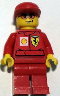 F1 Ferrari Engineer 3 - with Shell Torso Stickers