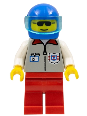 Coast Guard 1 - Red Legs, Blue Helmet, Trans-Light Blue Visor