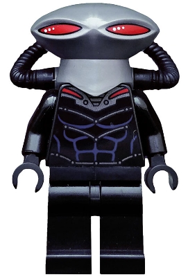 Black Manta - Flat Silver Helmet