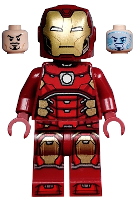 Iron Man - Silver Hexagon on Chest