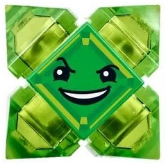 Kryptomite - Green, Small Crystals (Pyramids)