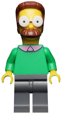 Ned Flanders, The Simpsons, Series 1 (Minifigure Only without Stand and Accessories)