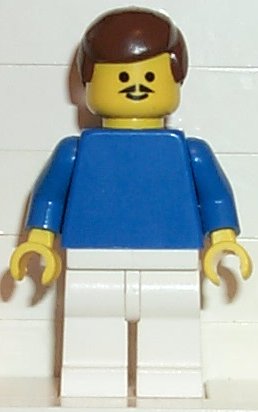 Soccer Player Blue/White Team Player 1