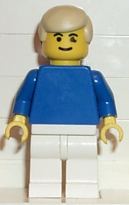 Soccer Player Blue/White Team Player 2