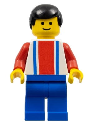 Soccer Player - Red, White, and Blue Team with Number 2 on Back