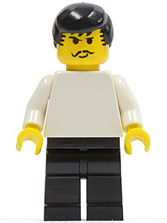 Soccer Player White/Black Team Player 3