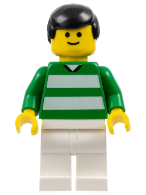 Soccer Player - Green and White Team with Number 7 on Back