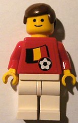 Soccer Player - Belgian Player 4, Belgian Flag Torso Sticker on Front, Black Number Sticker on Back (specify number in listing)