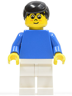 Soccer Player Blue/White Team Player 5