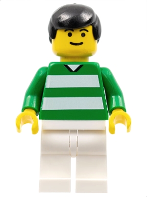 Soccer Player - Green and White Team with Number 11 on Back