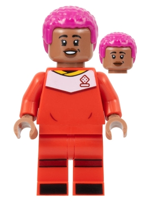 Asisat Oshoala - Red Soccer Uniform