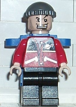 Jewel Thief 1, Red Torso w/ Space Logo, Black Legs