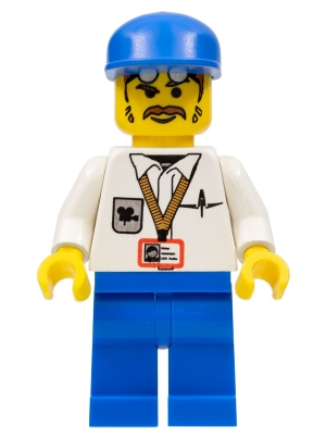 Cameraman, Blue Legs, Blue Cap