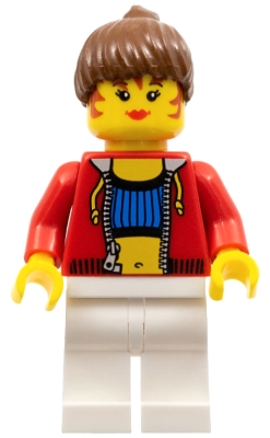 Female with Crop Top and Navel Pattern (Blank Back)