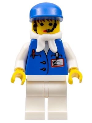 Assistant Female with White Bandana, Blue Cap
